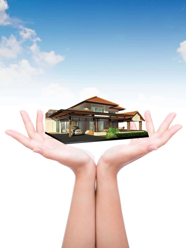 hands-with-luxurious-house